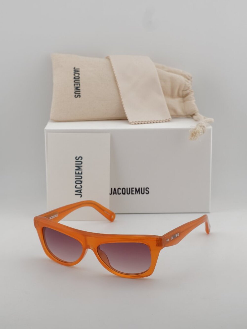 Jacquemus PINA JAC/58 C3 Cat Eye Sunglasses - Orange / Violet